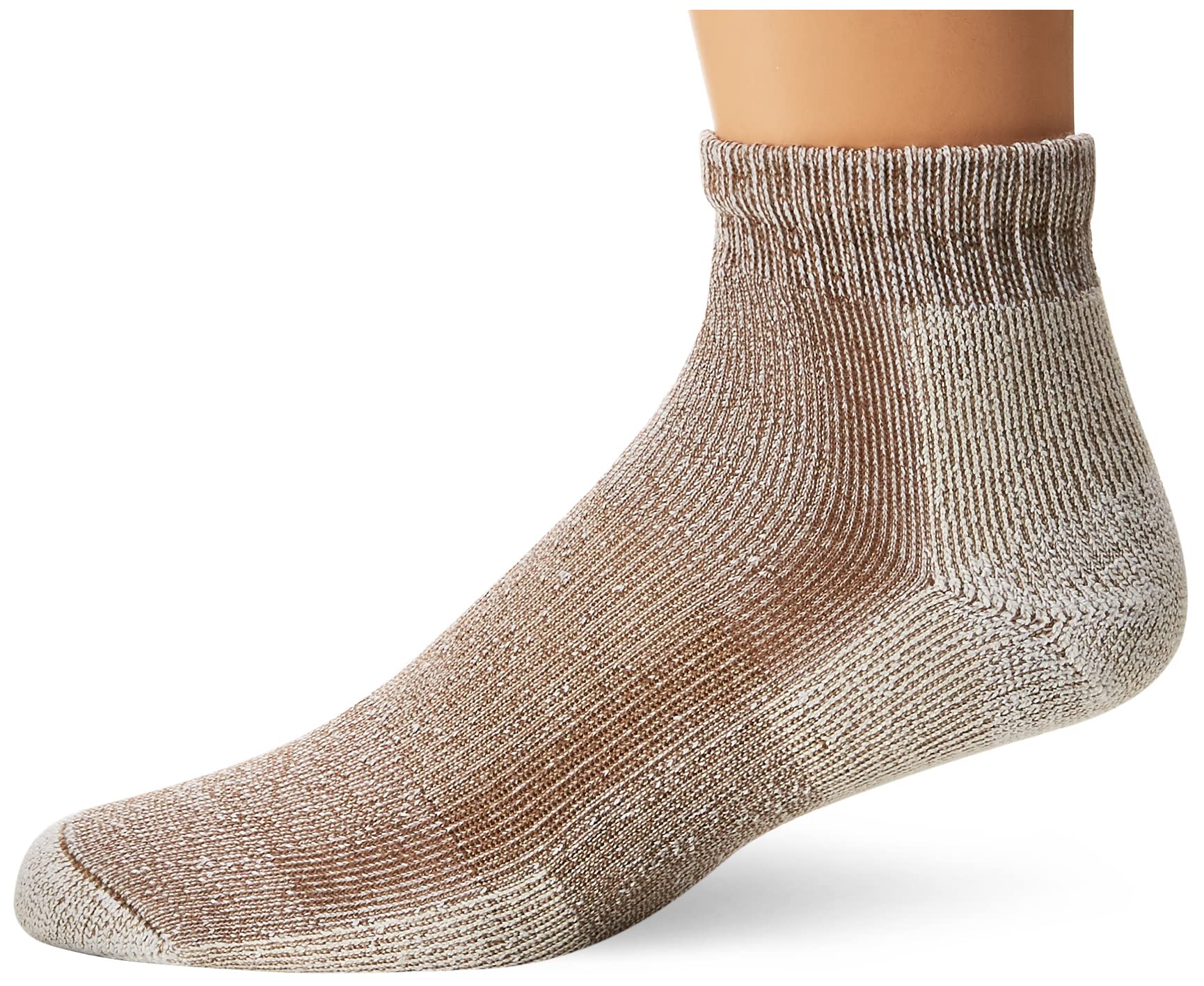 Thorlos Unisex LTHMX Light Hiking Thick Padded Ankle Sock, Walnut, Large