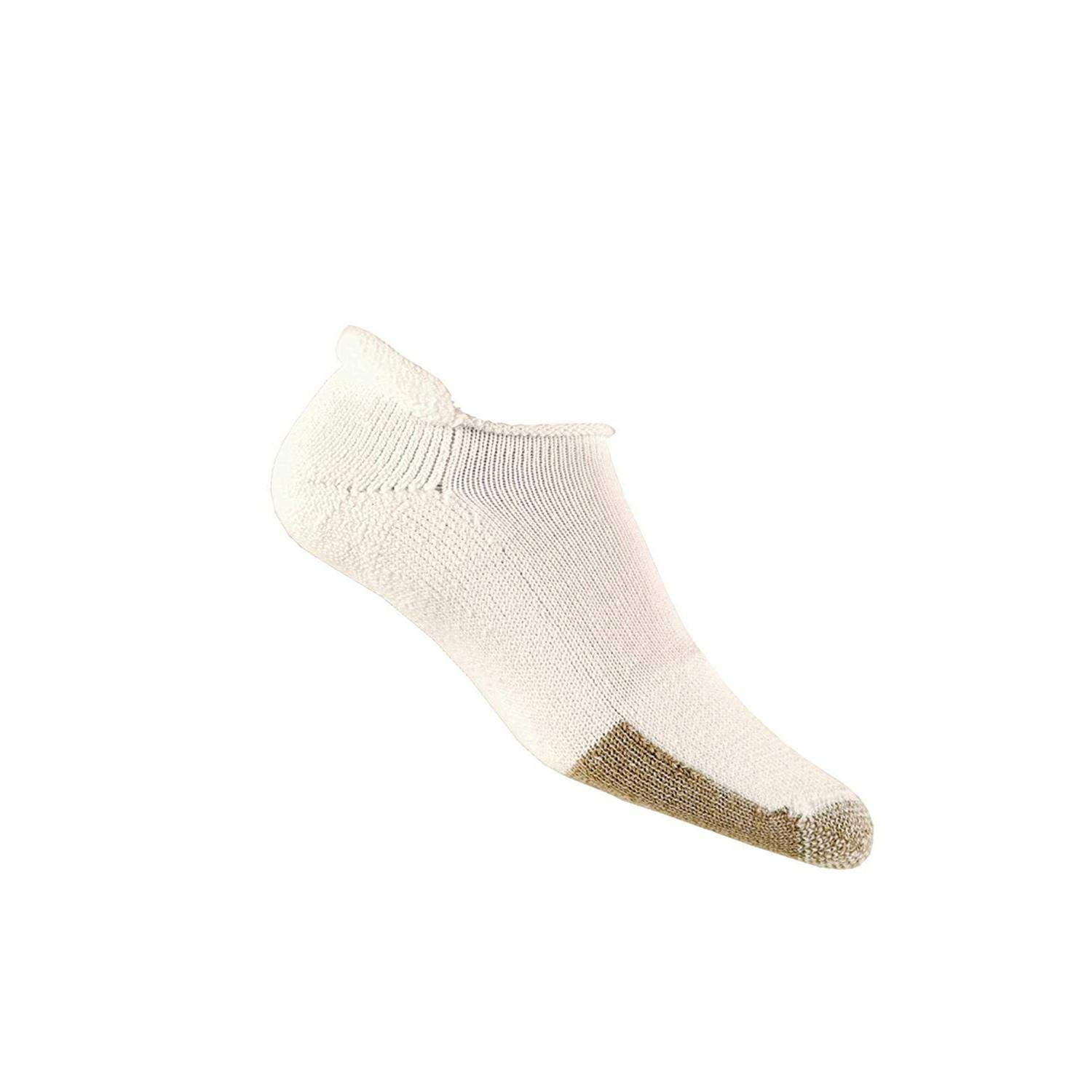 Thorlos Unisex T Tennis Thick Padded Rolltop Sock, White, Large