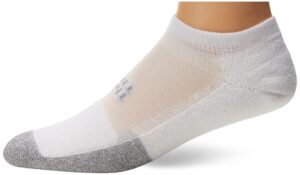 thorlos unisex t1ccu tennis thin padded low cut sock, white, small