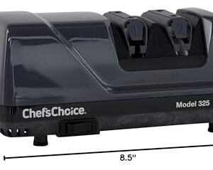 Chef’sChoice 325 Professional Diamond Hone Sharp-N-Hone Electric Kitchen Knife Sharpener NSF Certified, 2-Stage, Gray