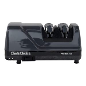 Chef’sChoice 325 Professional Diamond Hone Sharp-N-Hone Electric Kitchen Knife Sharpener NSF Certified, 2-Stage, Gray