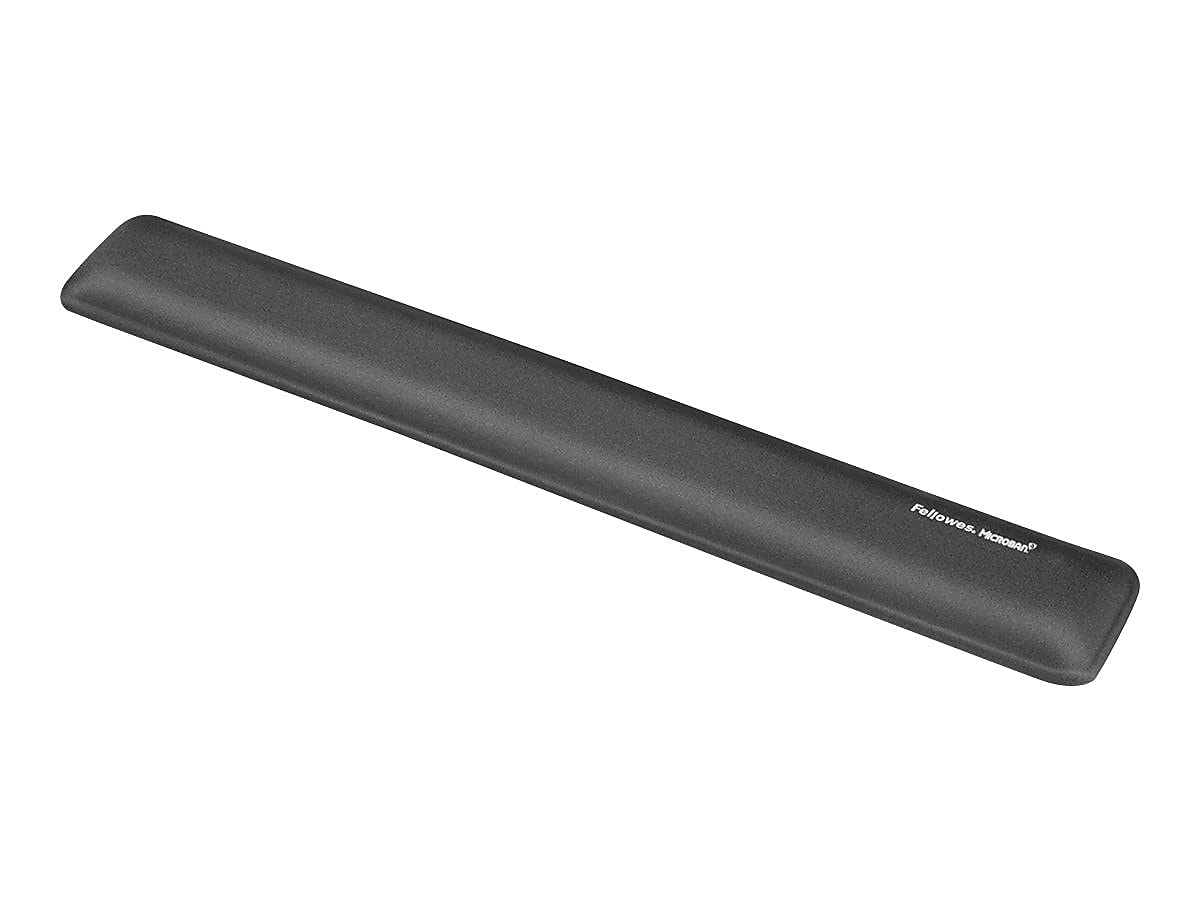 Fellowes Gel Wrist Rest with Microban Product Protection, Graphite (9175301)