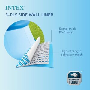 Intex 28110EH Easy Set 8 Foot x 30 Inch Round Inflatable Outdoor Backyard Above Ground Swimming Pool, 639 Gallons of Water, (Pool Only - No Pump)