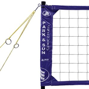 Park & Sun Sports Spectrum 2000: Portable Professional Outdoor Volleyball Net System, Blue