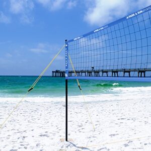 Park & Sun Sports Spectrum 2000: Portable Professional Outdoor Volleyball Net System, Blue