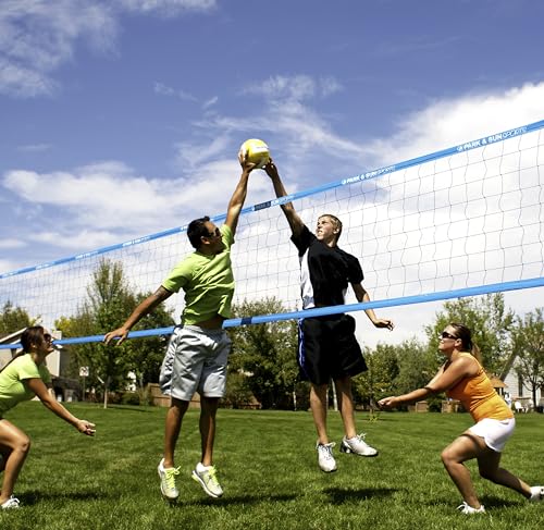 Park & Sun Sports Spectrum 2000: Portable Professional Outdoor Volleyball Net System, Blue