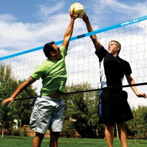 Park & Sun Sports Tournament 179: Portable Outdoor Volleyball Net System, Blue