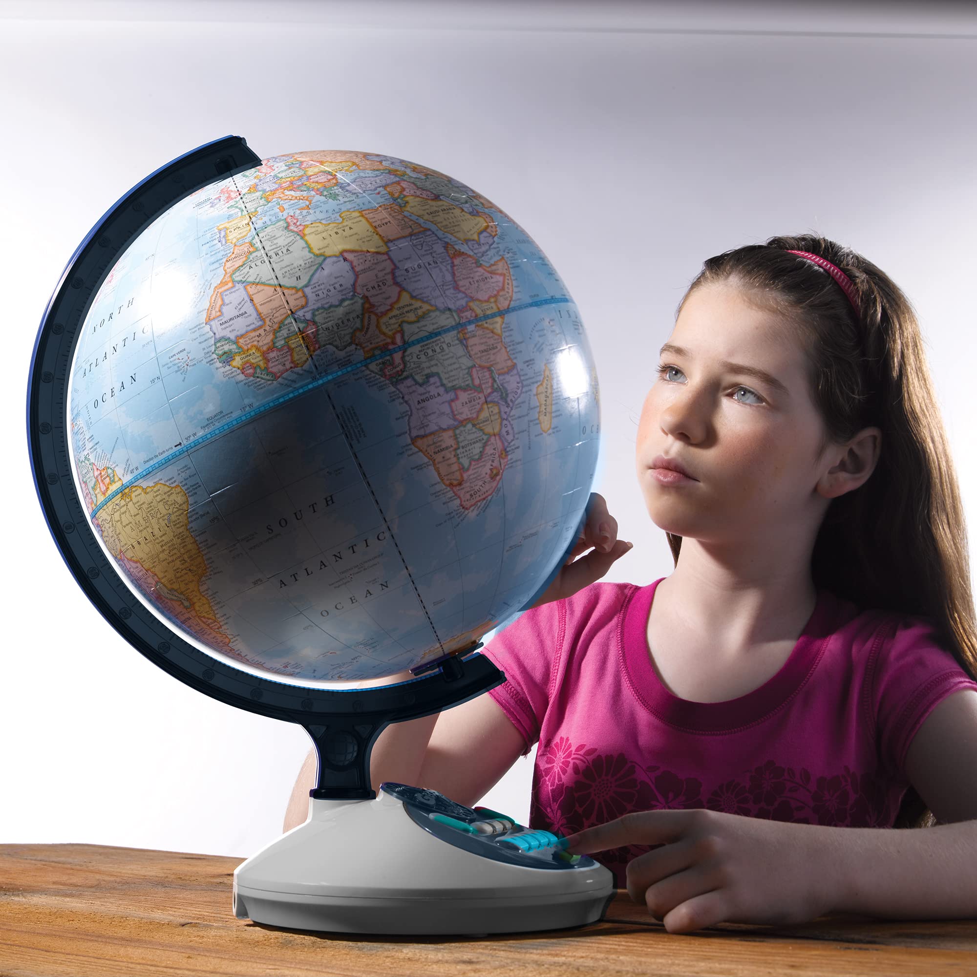 Educational Insights GeoSafari Talking Globe For Kids, Over 10,000 Geography Quizes, 8+