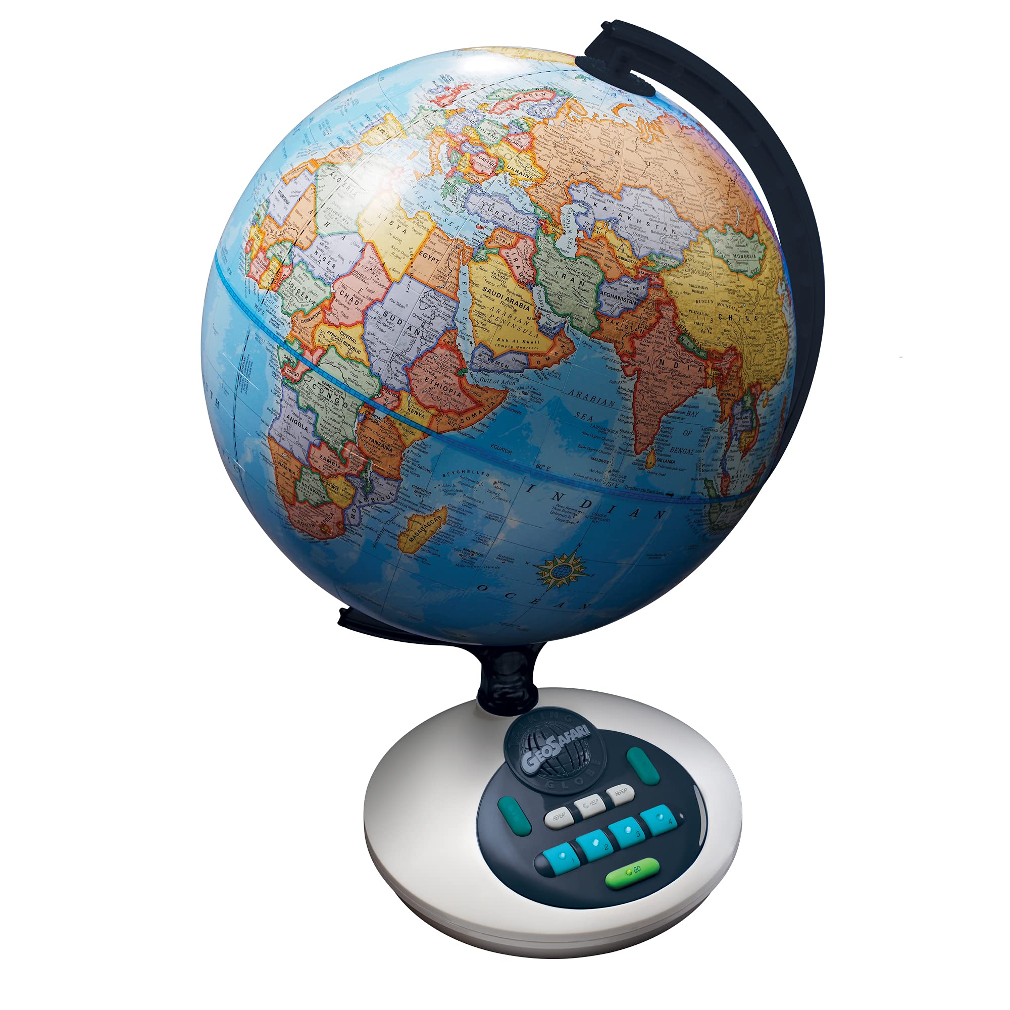 Educational Insights GeoSafari Talking Globe For Kids, Over 10,000 Geography Quizes, 8+