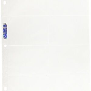 Ultra Pro 8-Pocket Platinum Page with 3-1/2" X 2-3/4" Pockets 100 ct.