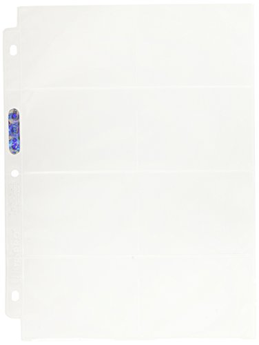 Ultra Pro 8-Pocket Platinum Page with 3-1/2" X 2-3/4" Pockets 100 ct.