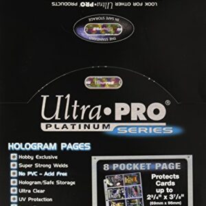 Ultra Pro 8-Pocket Platinum Page with 3-1/2" X 2-3/4" Pockets 100 ct.