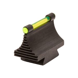 Truglo 3/8-Inch Dovetail Front Steel Gun Sight Replacement Fiber Optic Ramp Sight - .500", Green