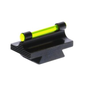 Truglo 3/8-Inch Dovetail Front Steel Gun Sight Replacement Fiber Optic Ramp Sight - .500", Green