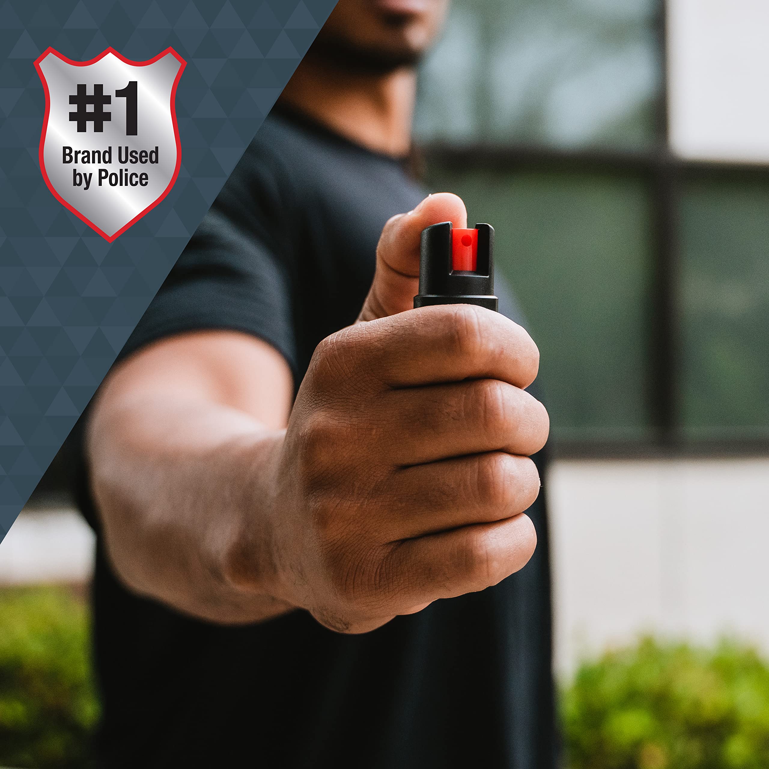 SABRE RED Compact Pepper Spray for Self Defense, Max Police Strength OC Spray with UV Dye, Easy Carry Belt Clip & Fast Access, Protect Against Multiple Threats, Secure & Easy to Use Safety, 0.67 fl oz