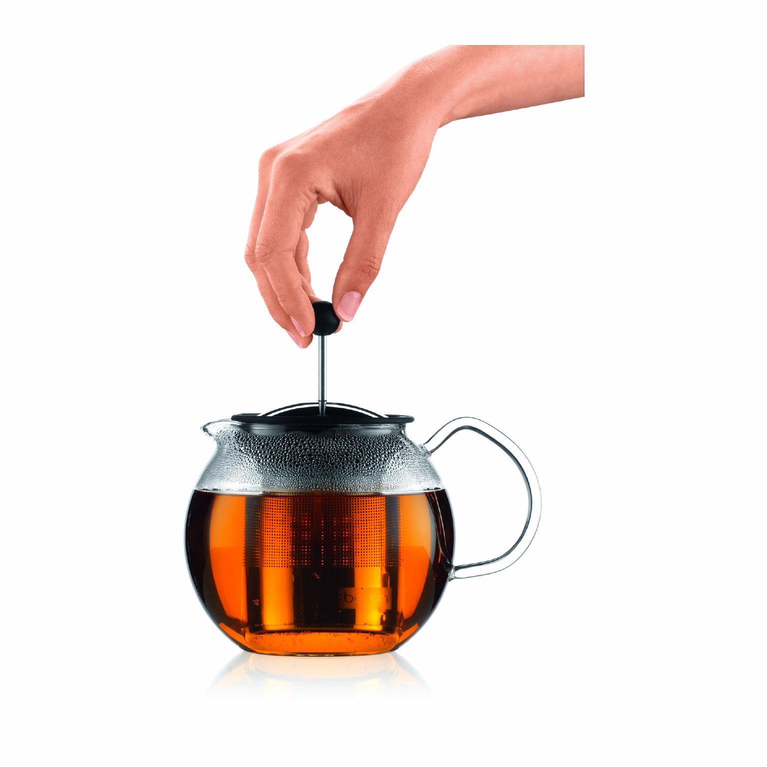 Bodum ASSAM Teapot, Glass Teapot with Stainless Steel Filter, 34 Ounce