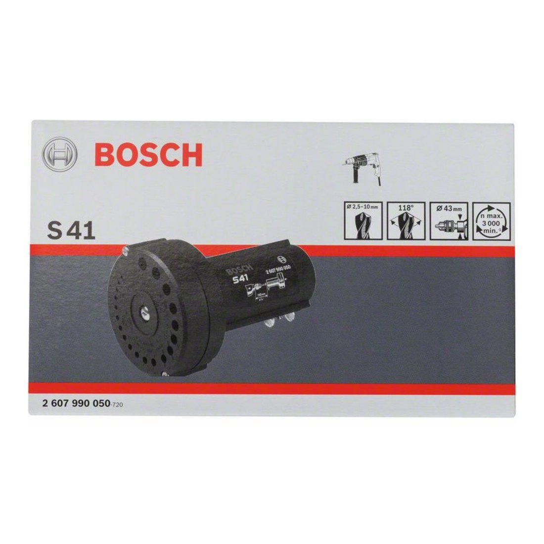 Bosch Drill Bit Sharpener S41 (for Drill bits, 2.5-10mm, Accessories Rotary Impact Drills)