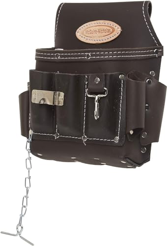 McGuire-Nicholas 526-CC Brown Professional Electrician'S Pouch, oil tanned leather