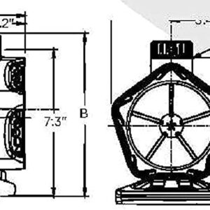 Little Giant WGP-95-PW 115 Volt, 4280 GPH Dual Discharge Direct Drive Submersible Waterfall and Pond Pump, Black, 566407