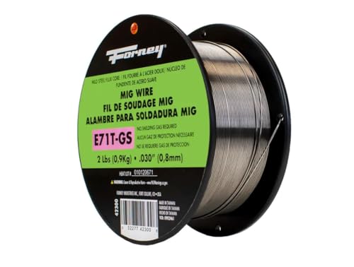 Forney 42300 Flux Core Mig Wire, Mild Steel E71TGS.030-Diameter, 2-Pound Spool, Silver, Pack of 1