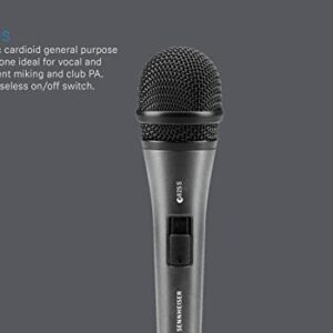 SENNHEISER E825-S Handheld Cardiod Dynamic Microphone with On/Off Switch