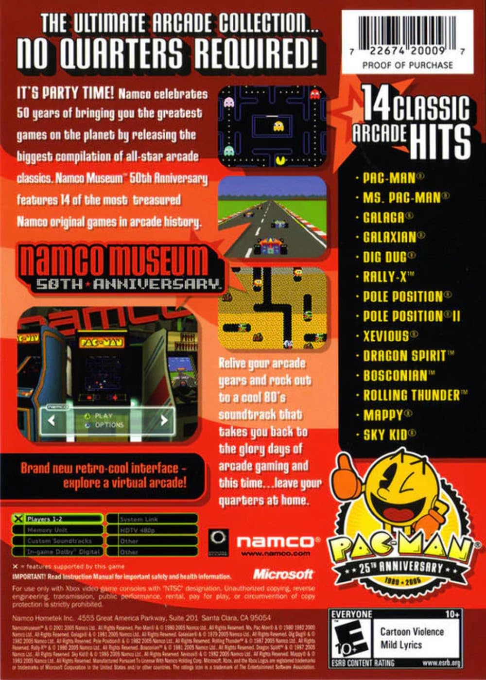 Namco Museum 50th Anniversary - Xbox