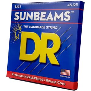 DR Strings Sunbeam - Nickel Plated Round Core 5 String Bass 45-125