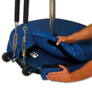 bsn protective base pad - 24" diameter, blue