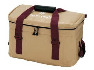 snow peak soft cooler 38 - keeps drinks cold and food fresh - 10 gal, 19 x 12.5 x 12.5 in