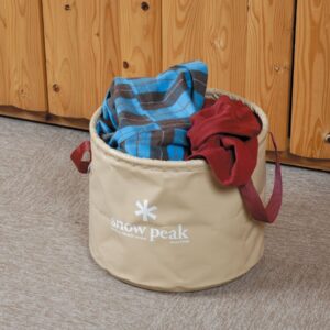 Snow Peak Camping Bucket Jumbo - Versatile Six Gallon Bucket - 14.5 x 10 in