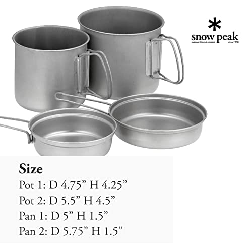 Snow Peak Trek Combo 4 Piece Cook Set