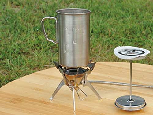 Snow Peak Titanium French Press - Ultralight Coffee Maker for Camping, Backpacking & Hiking - Camping Cookware Essential for Coffee Anywhere