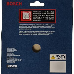 BOSCH SR6R180 5-Piece 180 Grit 6 In. 6 Hole Hook-And-Loop Sanding Discs , Red