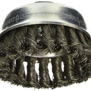 Bosch WB509 3" Cup Brush, Knotted, Carbon Steel, 5/8" x 11" Arbor