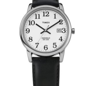 Timex T2H281 Easy Reader 35mm Black Leather Strap Watch