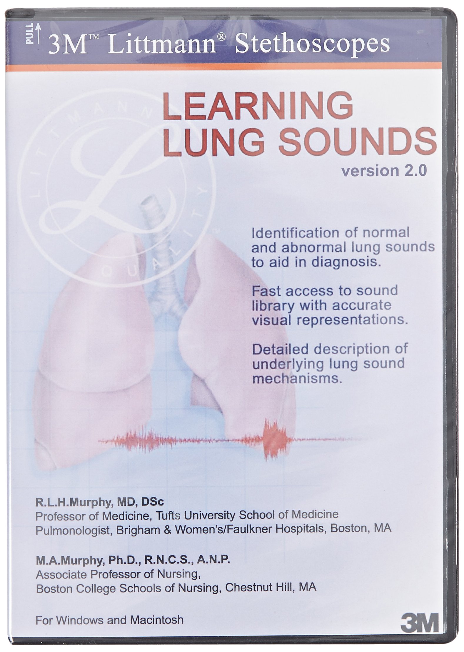 3M Littmann Educational CD, Learning Lung Sounds, 5110, (Pack of 1)