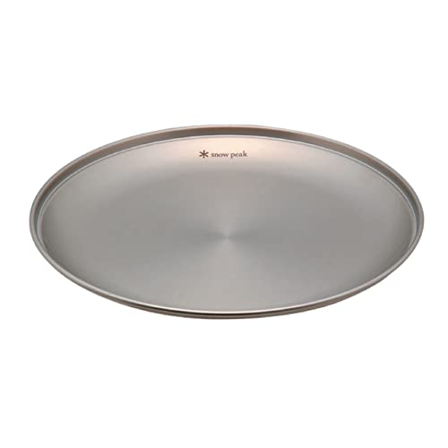 Snow Peak Tableware Plate, TW-034, Stainless Steel, Lightweight for Camping Everyday Use, Made in Japan, Lifetime Product Guarantee