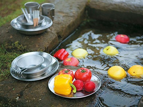 Snow Peak Tableware Plate, TW-034, Stainless Steel, Lightweight for Camping Everyday Use, Made in Japan, Lifetime Product Guarantee