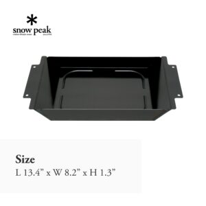 Snow Peak Grill Half Deep Depth Plate, Black