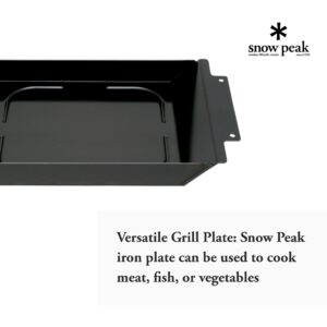 Snow Peak Grill Half Deep Depth Plate, Black