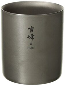 snow peak seppou stacking mug h200 titanium one size