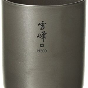 Snow Peak Seppou Stacking Mug H200 Titanium One Size