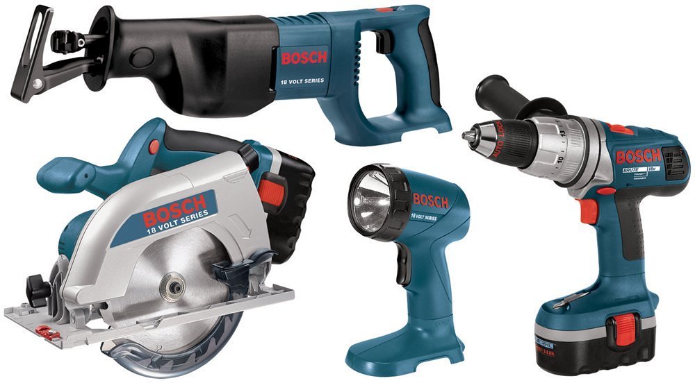 Bosch CPK40-18 18-Volt Ni-Cad Cordless 4-Tool Combo Kit