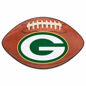 FANMATS 5755 Green Bay Packers Football Rug - 20.5in. x 32.5in. | Sports Fan Home Decor Rug and Tailgating Mat