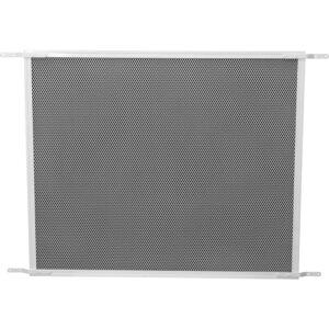 make-2-fit pl 15941 patio, 48 in. x 26 in, aluminum const sliding screen door grill, 48 in. x 48 in, white