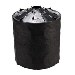 NDS FWAS24 50 Gal. Flo Stormwater Dry Well System Kit with 3 Side Panels & 1 Cover, Ideal for Rainwater Collection, Black