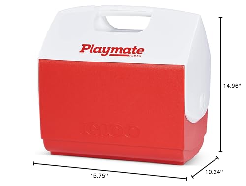 Igloo Playmate Elite Cooler Red/White, 16 Qt