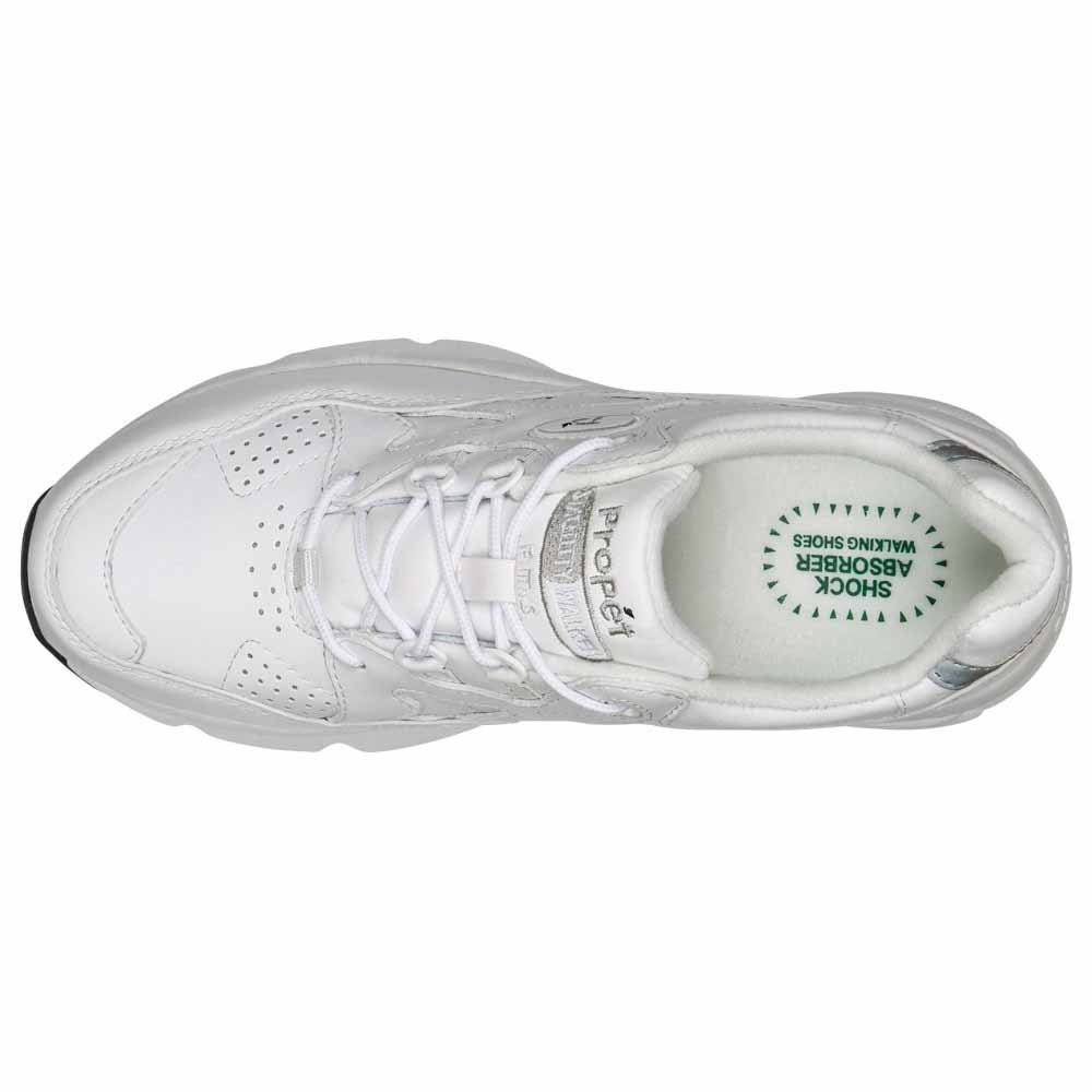 Propét Womens Stability Walker Walking Walking Sneakers Shoes - White - Size 9.5 B