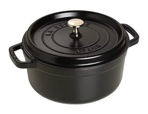 staub round dutch oven 4-quart matte black