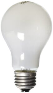 westinghouse 0410000, 25 watt, 130 volt frost incand a19 light bulb, 5000 hour 205 lumen, 4-pack, 1